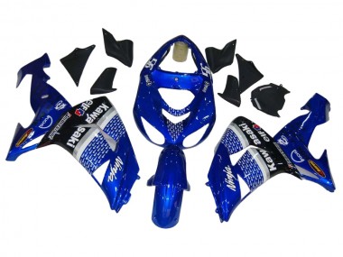 Carenagens Moto Kawasaki ZX10R 2006-2007 - Azul Branco Preto Elf