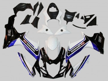 Carenagens Moto Suzuki GSXR 600/750 2011-2024 - Branco Azul Preto Alstare