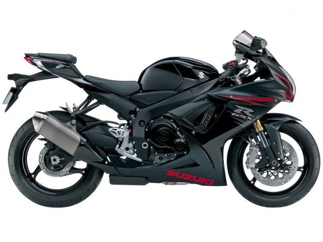 Carenagens Moto Suzuki GSXR 600/750 2011-2024 - Preto Fosco Vermelho