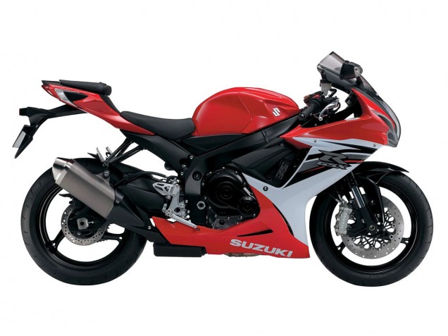 Carenagens Moto Suzuki GSXR 600/750 2011-2024 - Vermelho Branco Preto