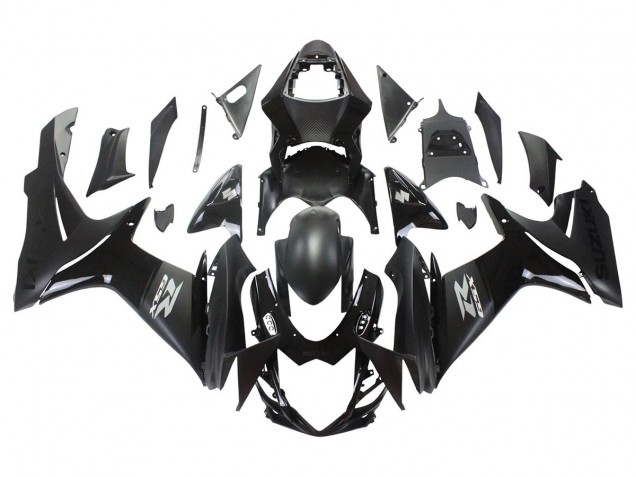 Carenagens Moto Suzuki GSXR 600/750 2011-2024 - Preto Fosco Preto Brilhante