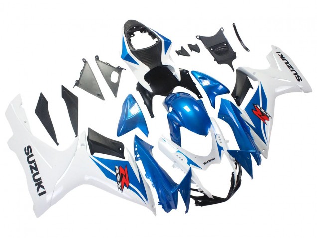 Carenagens Moto Suzuki GSXR 600/750 2011-2024 - Azul Branco