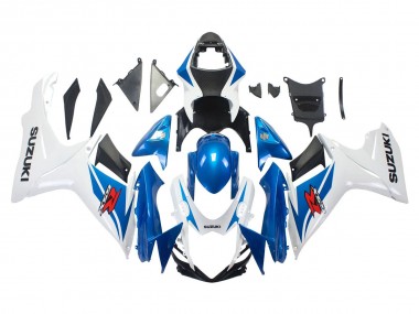 Carenagens Moto Suzuki GSXR 600/750 2011-2024 - Azul Branco