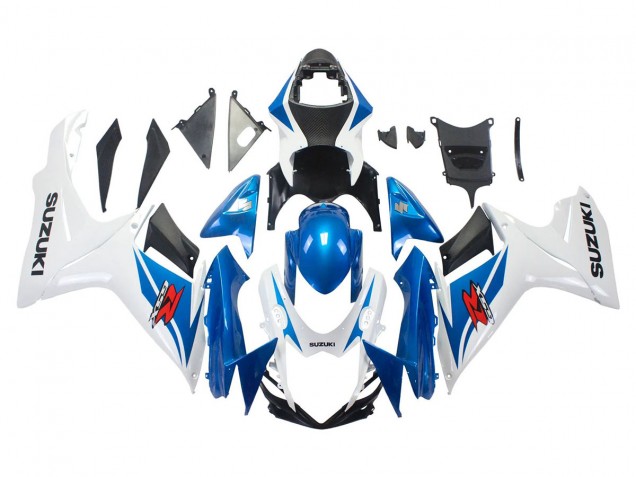 Carenagens Moto Suzuki GSXR 600/750 2011-2024 - Azul Branco