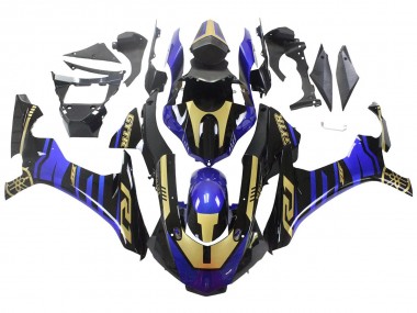 Carenagens Moto Yamaha YZF R1 2015-2019 - Azul Ouro Preto