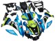 Carenagens Moto Yamaha YZF R1 2015-2019 - Azul Verde Preto Tubarão
