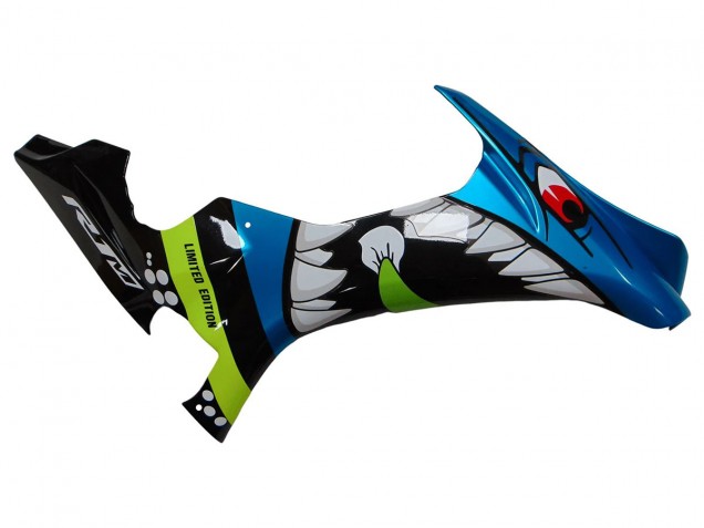Carenagens Moto Yamaha YZF R1 2015-2019 - Azul Verde Preto Tubarão