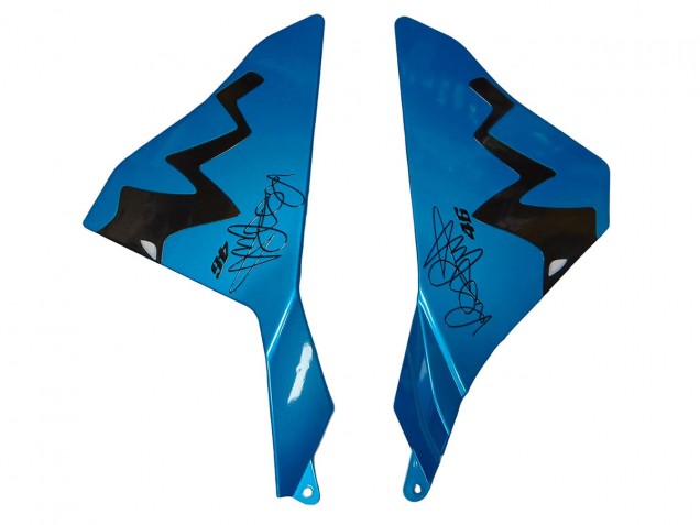 Carenagens Moto Yamaha YZF R1 2015-2019 - Azul Verde Preto Tubarão