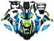 Carenagens Moto Yamaha YZF R1 2015-2019 - Azul Verde Preto Tubarão