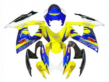 Carenagens Moto Suzuki GSXR 600/750 2006-2007 - Branco Azul Amarelo Corona Alstare