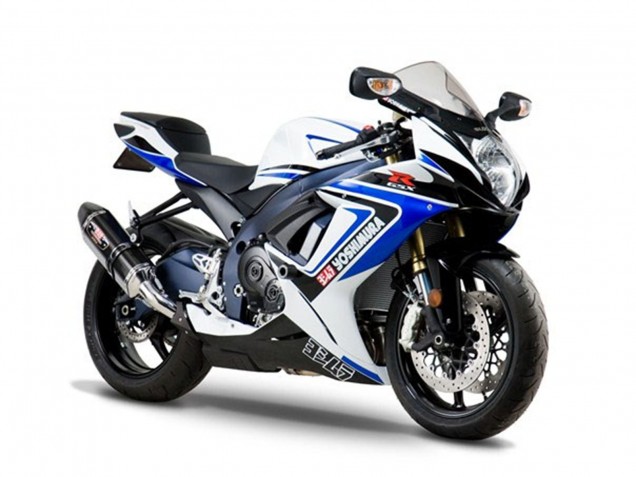 Carenagens Moto Suzuki GSXR 1000 2005-2006 - Branco Azul Preto Yoshimura