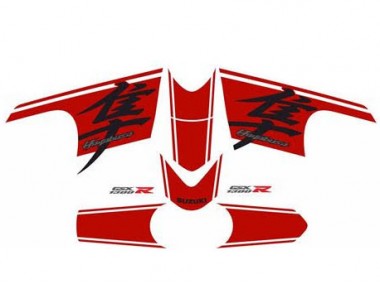Carenagem Moto Suzuki GSXR 1300 Hayabusa 2008-2020 - Preto Brilhante Vermelho