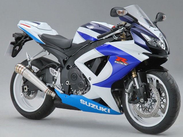 Carenagens Moto Suzuki GSXR 600/750 2008-2010 - Branco Azul Vermelho
