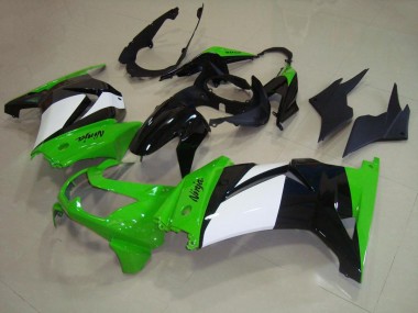 Plástico Kawasaki ZX 250R 2008-2012 - Verde Branco Preto