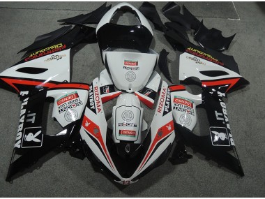 Plástico Kawasaki ZX6R 2005-2006 - Branco Preto Rizoma Playboy
