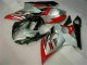 Plástico Suzuki GSXR 1000 K5 2005-2006 - Vermelho Branco Plástico Suzuki GSXR 1000 K5 2005-2006 - Vermelho Branco