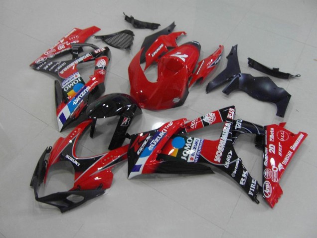 Plástico Suzuki GSXR 1000 K7 2007-2008 - Vermelho Plástico Suzuki GSXR 1000 K7 2007-2008 - Vermelho