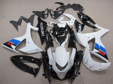 Plástico Suzuki GSXR 1000 K9 2009-2016 - Branco Preto