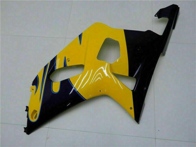 Plástico Suzuki GSXR 600 / 750 K1 K2 K3 2001-2003 - Amarelo Plástico Suzuki GSXR 600 / 750 K1 K2 K3 2001-2003 - Amarelo