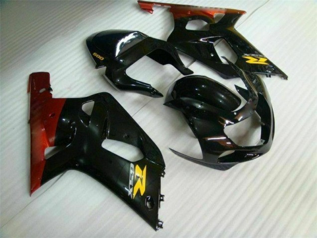 Plástico Suzuki GSXR 600 / 750 K1 K2 K3 2001-2003 - Preto