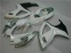 Plástico Suzuki GSXR 600 / 750 K6 2006-2007 - Branco Prata Plástico Suzuki GSXR 600 / 750 K6 2006-2007 - Branco Prata