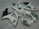 Plástico Suzuki GSXR 600 / 750 K6 2006-2007 - Branco Prata Plástico Suzuki GSXR 600 / 750 K6 2006-2007 - Branco Prata