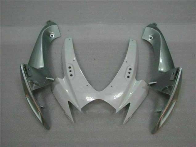 Plástico Suzuki GSXR 600 / 750 K6 2006-2007 - Branco Prata Plástico Suzuki GSXR 600 / 750 K6 2006-2007 - Branco Prata