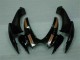 Plástico Suzuki GSXR 600 / 750 K6 2006-2007 - Preto Laranja Plástico Suzuki GSXR 600 / 750 K6 2006-2007 - Preto Laranja