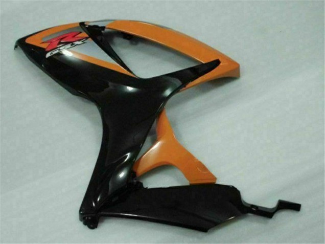 Plástico Suzuki GSXR 600 / 750 K6 2006-2007 - Preto Laranja Plástico Suzuki GSXR 600 / 750 K6 2006-2007 - Preto Laranja