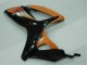 Plástico Suzuki GSXR 600 / 750 K6 2006-2007 - Preto Laranja Plástico Suzuki GSXR 600 / 750 K6 2006-2007 - Preto Laranja
