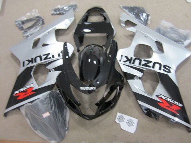 Plástico Suzuki GSXR 750 K4 2004-2005 - Preto Branco