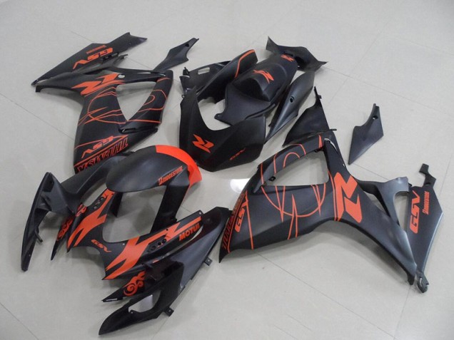 Plástico Suzuki GSXR 750 K6 2006-2007 - Preto Vermelho Plástico Suzuki GSXR 750 K6 2006-2007 - Preto Vermelho