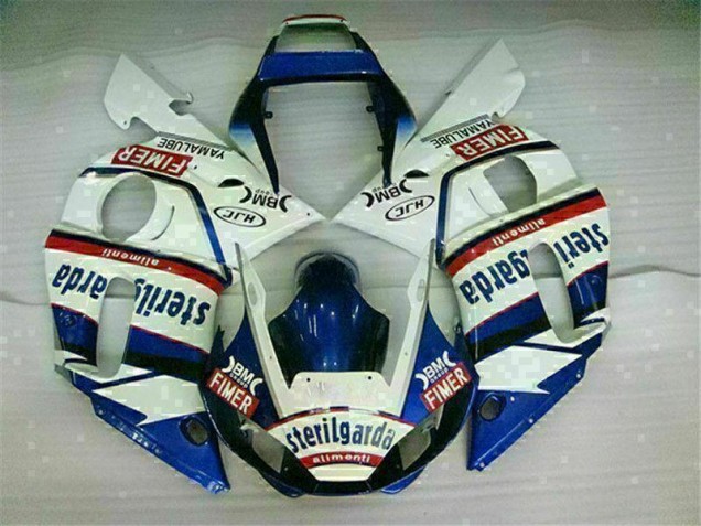 Plástico Yamaha R6 1998-2002 - Azul Branco Plástico Yamaha R6 1998-2002 - Azul Branco