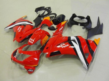 Plásticos Kawasaki ZX 250R 2008-2012 - Vermelho Preto