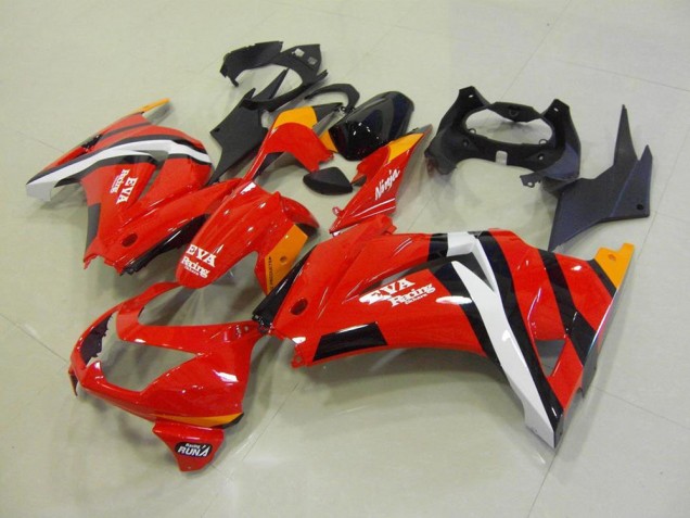 Plásticos Kawasaki ZX 250R 2008-2012 - Vermelho Preto