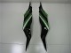 Plásticos Kawasaki ZX6R 2013-2018 - Verde Preto