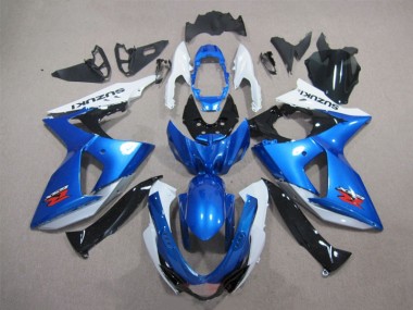 Plásticos Suzuki GSXR 1000 K9 2009-2016 - Azul Branco