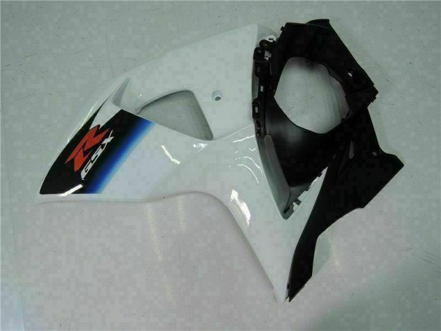 Plásticos Suzuki GSXR 1000 K9 2009-2016 - Branco Preto Plásticos Suzuki GSXR 1000 K9 2009-2016 - Branco Preto