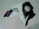 Plásticos Suzuki GSXR 1000 K9 2009-2016 - Branco Preto Plásticos Suzuki GSXR 1000 K9 2009-2016 - Branco Preto
