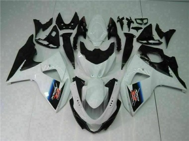 Plásticos Suzuki GSXR 1000 K9 2009-2016 - Branco Preto