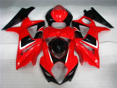 Plásticos Suzuki GSXR 1000 K9 2009-2016 - Vermelho Preto