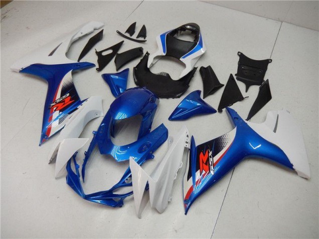 Plásticos Suzuki GSXR 600 / 750 K11 2011-2021 - Azul Branco Plásticos Suzuki GSXR 600 / 750 K11 2011-2021 - Azul Branco