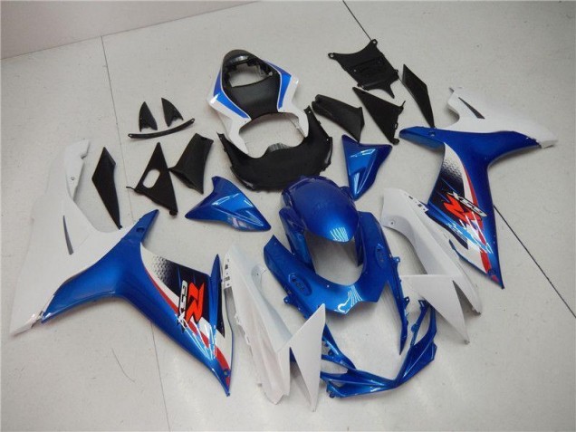 Plásticos Suzuki GSXR 600 / 750 K11 2011-2021 - Azul Branco Plásticos Suzuki GSXR 600 / 750 K11 2011-2021 - Azul Branco