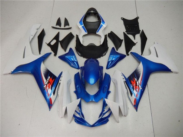 Plásticos Suzuki GSXR 600 / 750 K11 2011-2021 - Azul Branco Plásticos Suzuki GSXR 600 / 750 K11 2011-2021 - Azul Branco