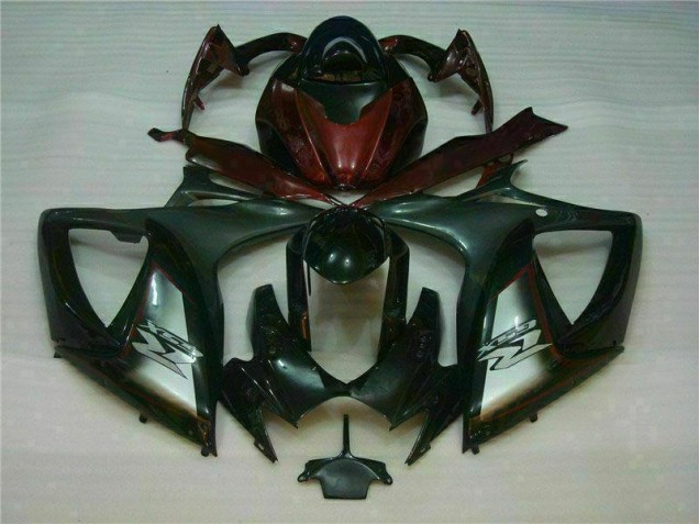 Plásticos Suzuki GSXR 600 / 750 K6 2006-2007 - Preto Vermelho Plásticos Suzuki GSXR 600 / 750 K6 2006-2007 - Preto Vermelho