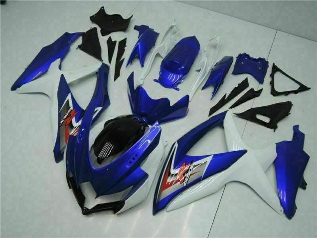 Plásticos Suzuki GSXR 600 / 750 K8 2008-2010 - Azul Branco Plásticos Suzuki GSXR 600 / 750 K8 2008-2010 - Azul Branco