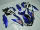 Plásticos Suzuki GSXR 600 / 750 K8 2008-2010 - Azul Branco Plásticos Suzuki GSXR 600 / 750 K8 2008-2010 - Azul Branco