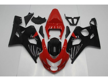 Plásticos Suzuki GSXR 750 K4 2004-2005 - Vermelho Preto